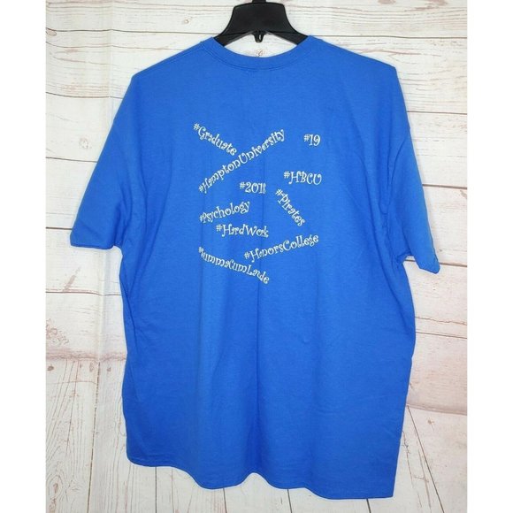 She Didn't Just Dream About It She Worked For It Blue Graphic 2XL T Shirt - Picture 2 of 11